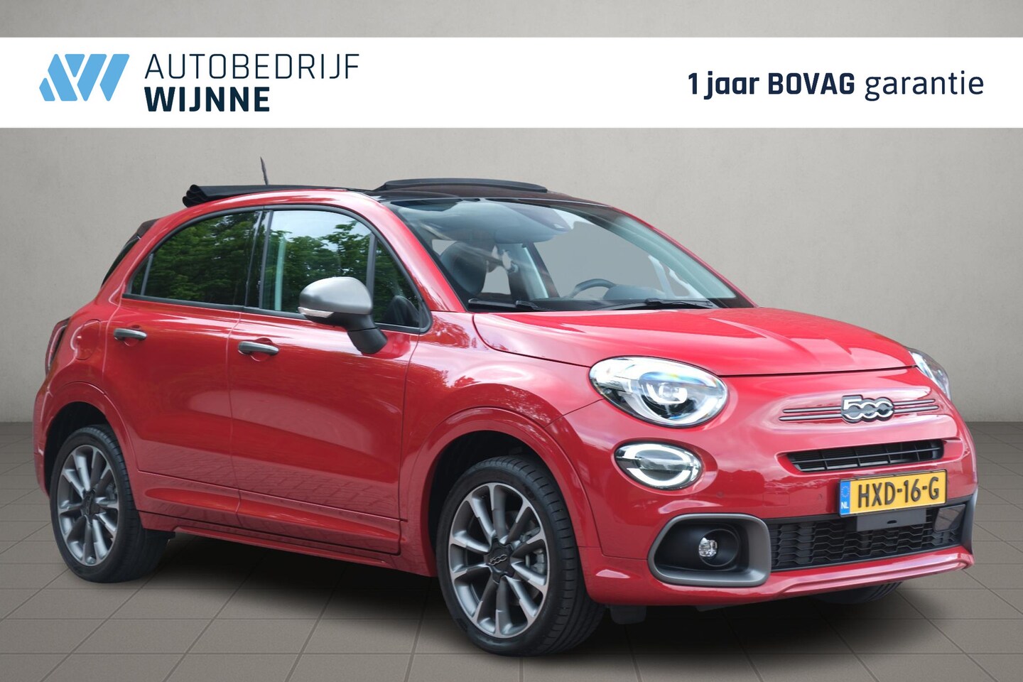 Fiat 500 X - 1.5 Hybrid 130pk DCT7 Sport Cabrio | Navi | App Connect | Climate | Camera | Blind Spot | - AutoWereld.nl