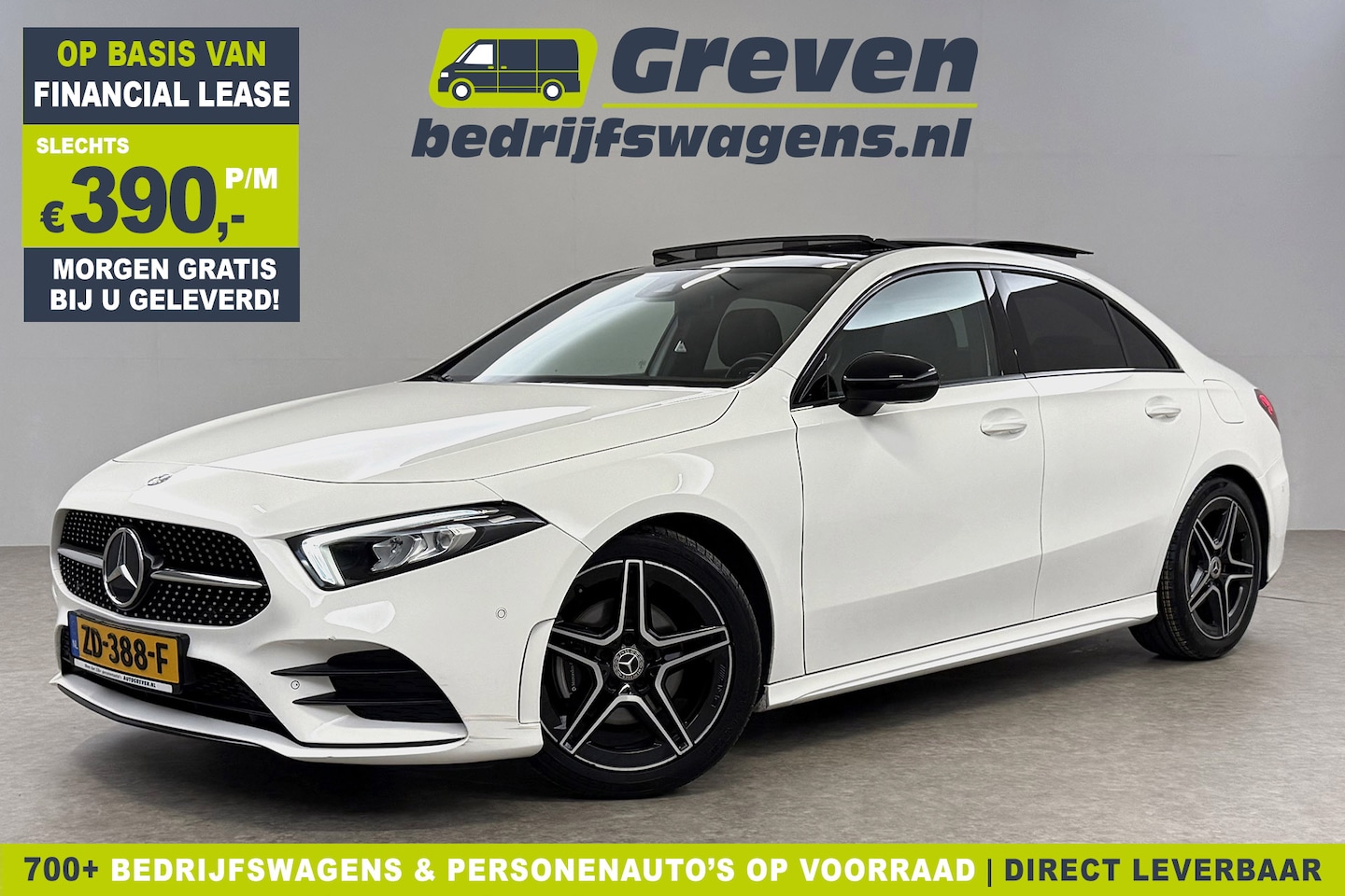 Mercedes-Benz A-klasse - 200 AMG Night Upgrade 164PK Pano Sfeer LED Carplay Virtual Camera Clima Cruise Navi PDC 18 - AutoWereld.nl