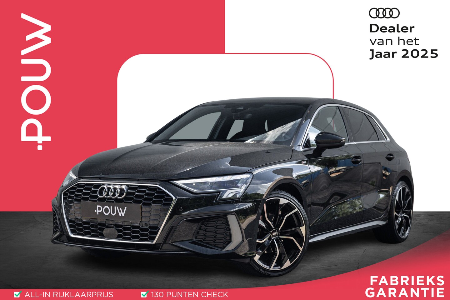 Audi A3 Sportback - 30 TFSI 110pk MHEV S Edition | 18"LMV | Keyless | Sonos 3D | Sportonderstel | - AutoWereld.nl