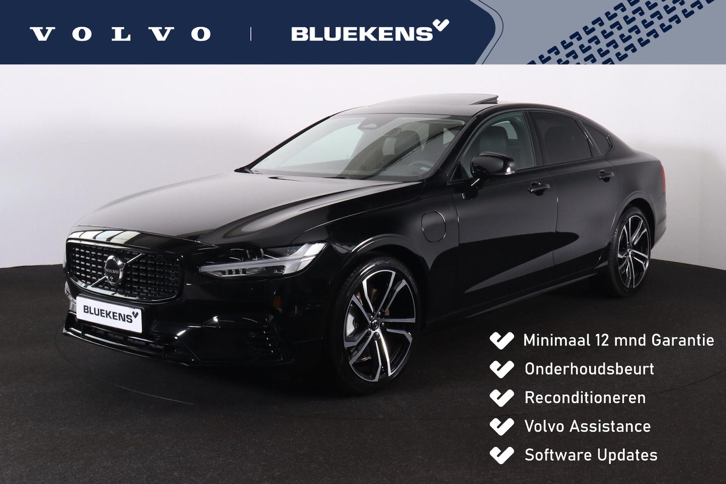 Volvo S90 - T8 AWD Plus Dark - LONG RANGE - Luchtvering - Schuif/kanteldak - IntelliSafe Assist & Surr - AutoWereld.nl