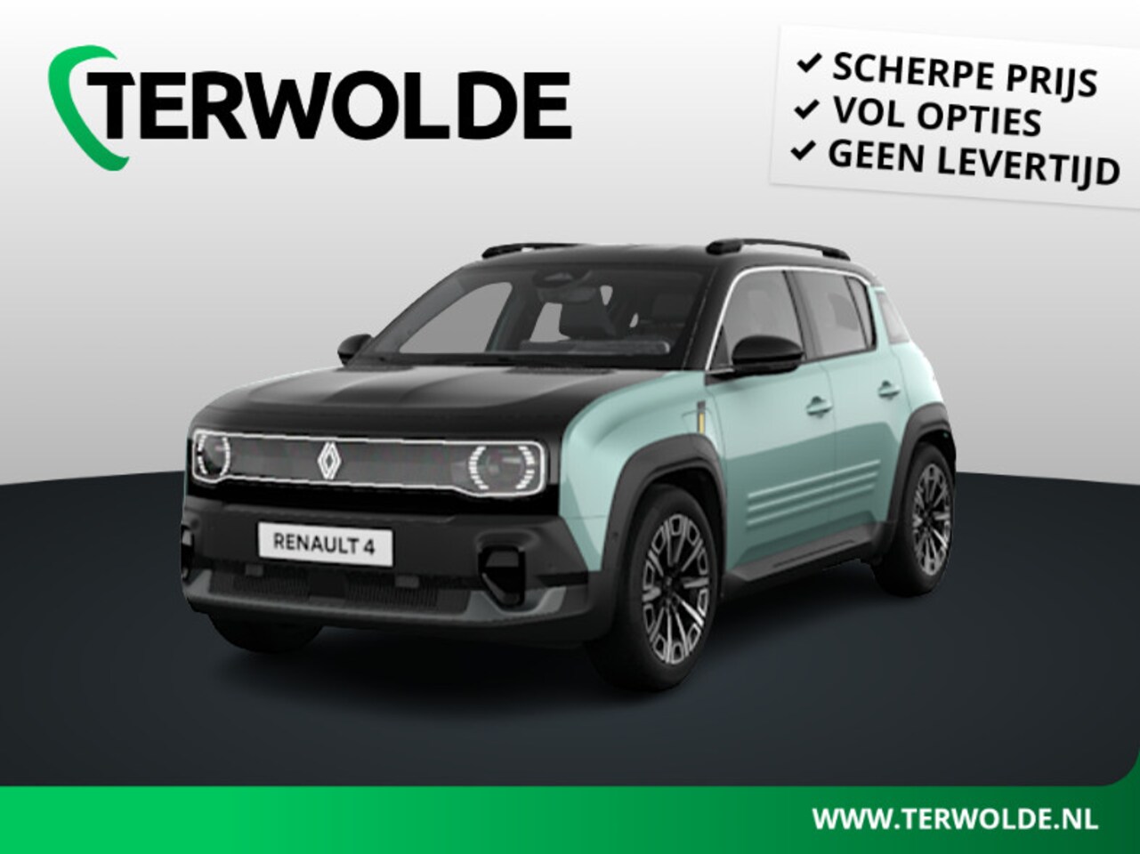 Renault 4 - Comfort range iconic 52 kWh | BESCHIKBAAR VOOR PROEFRITTEN | Warmtepomp | Adaptive Cruise - AutoWereld.nl