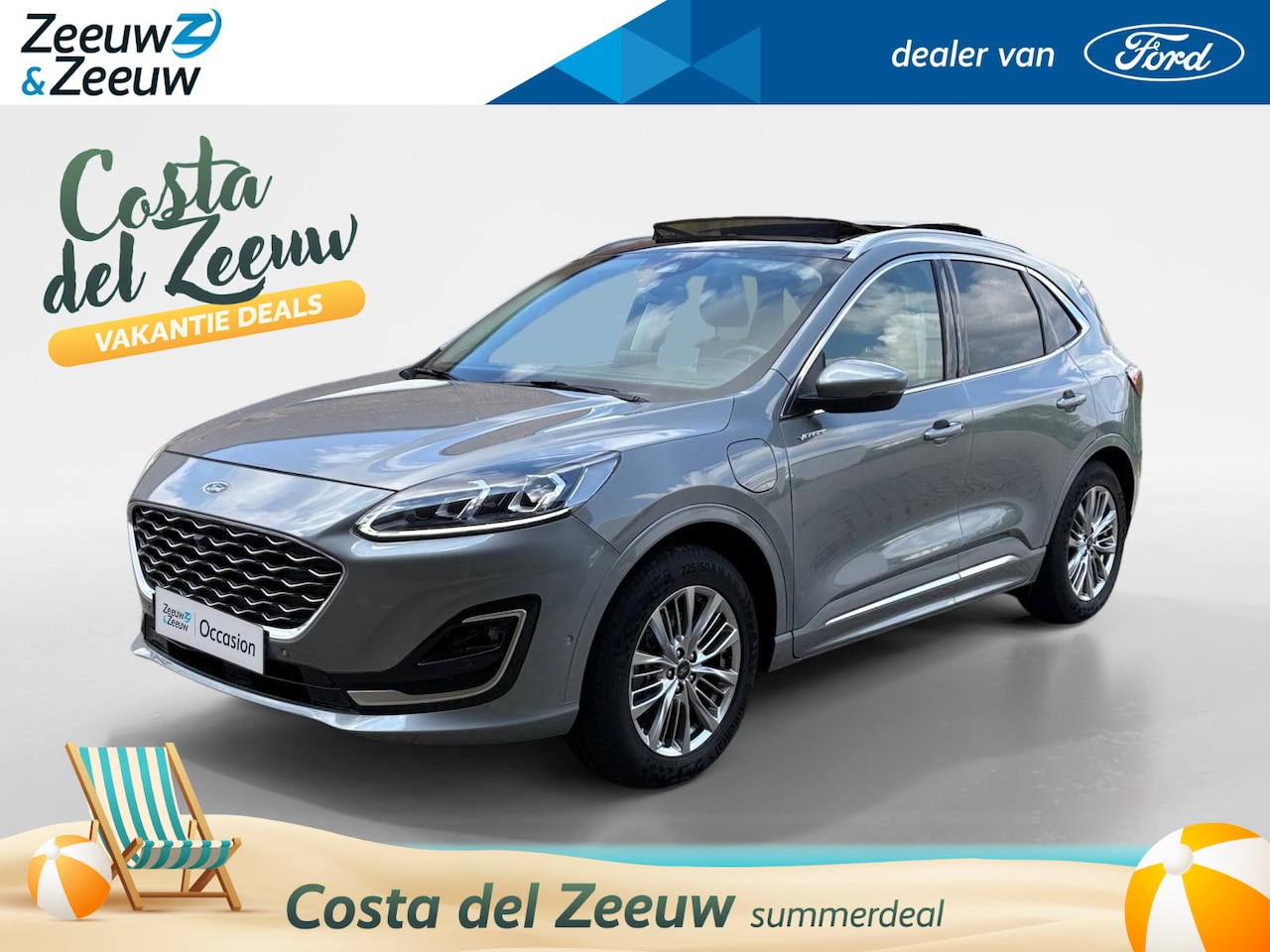 Ford Kuga - 2.5 PHEV Vignale | Adaptieve Cruise Control | Schuif/Kantel Dak | Stoel/Stuur/Voorruitverw - AutoWereld.nl