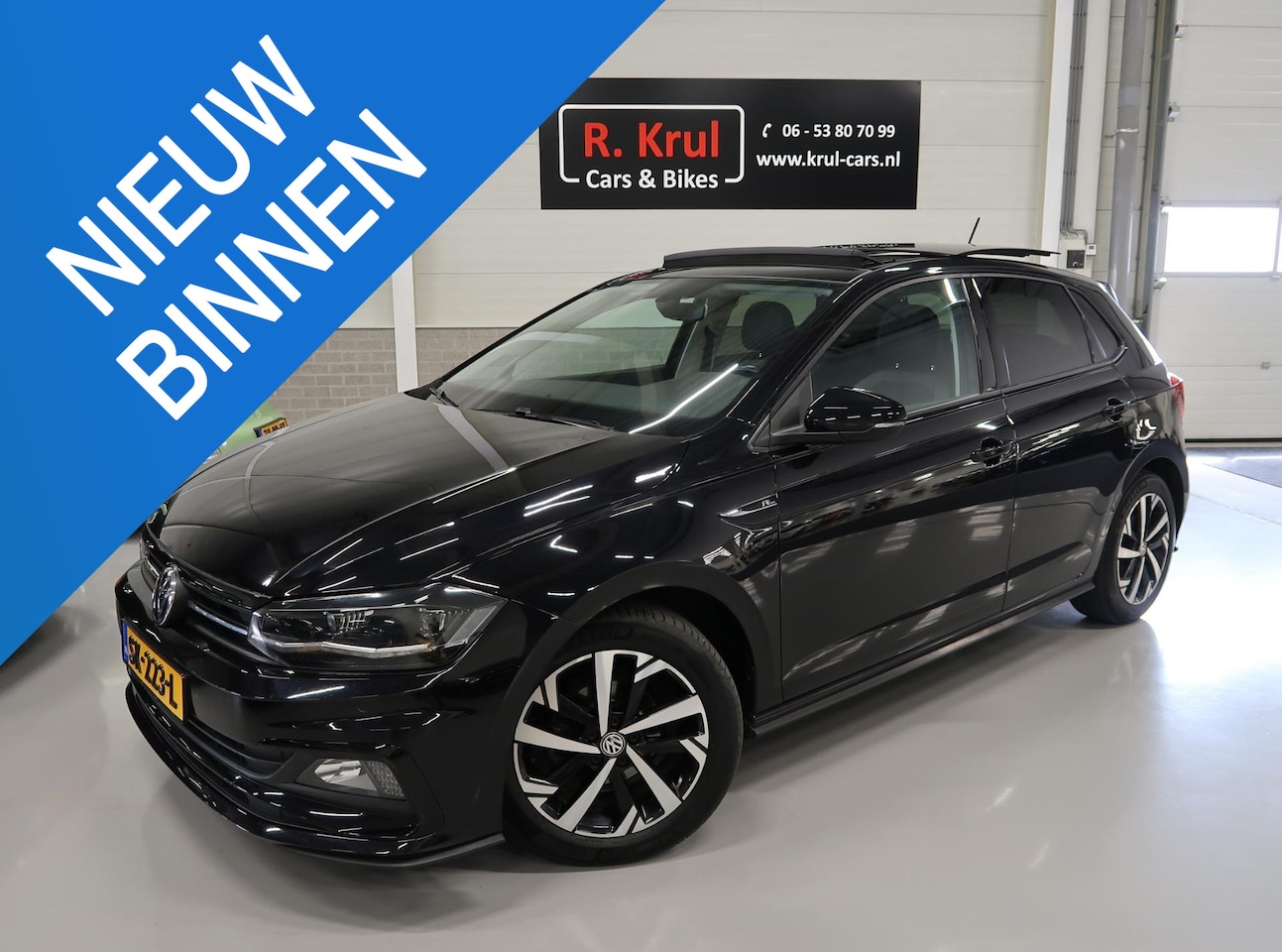 Volkswagen Polo - 1.0 TSI Highline R-Line Automaat Panoramadak NL-auto Sportvelgen ACC Navigatie App Connect - AutoWereld.nl