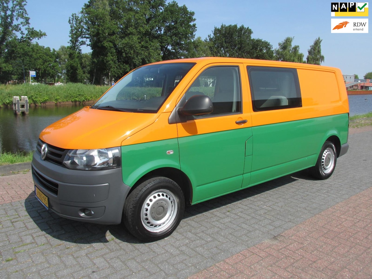 Volkswagen Transporter - 2.0 TDI L2H1 dubbele cabine lang airco 5 persoons - AutoWereld.nl