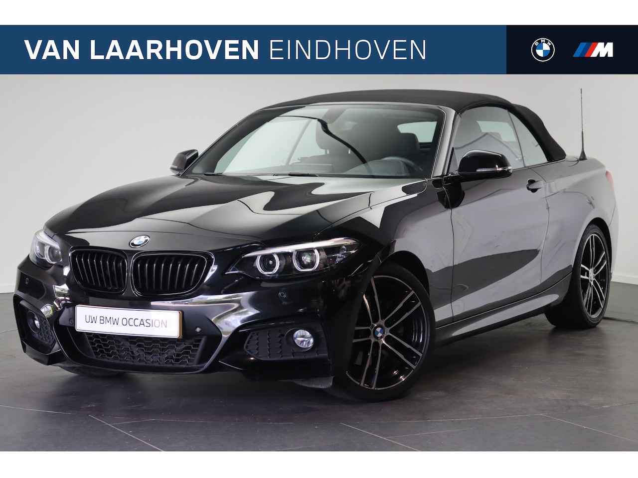 BMW 2-serie Cabrio - 220i High Executive M Sport Automaat / Sportstoelen / Achteruitrijcamera / Stuurverwarming - AutoWereld.nl