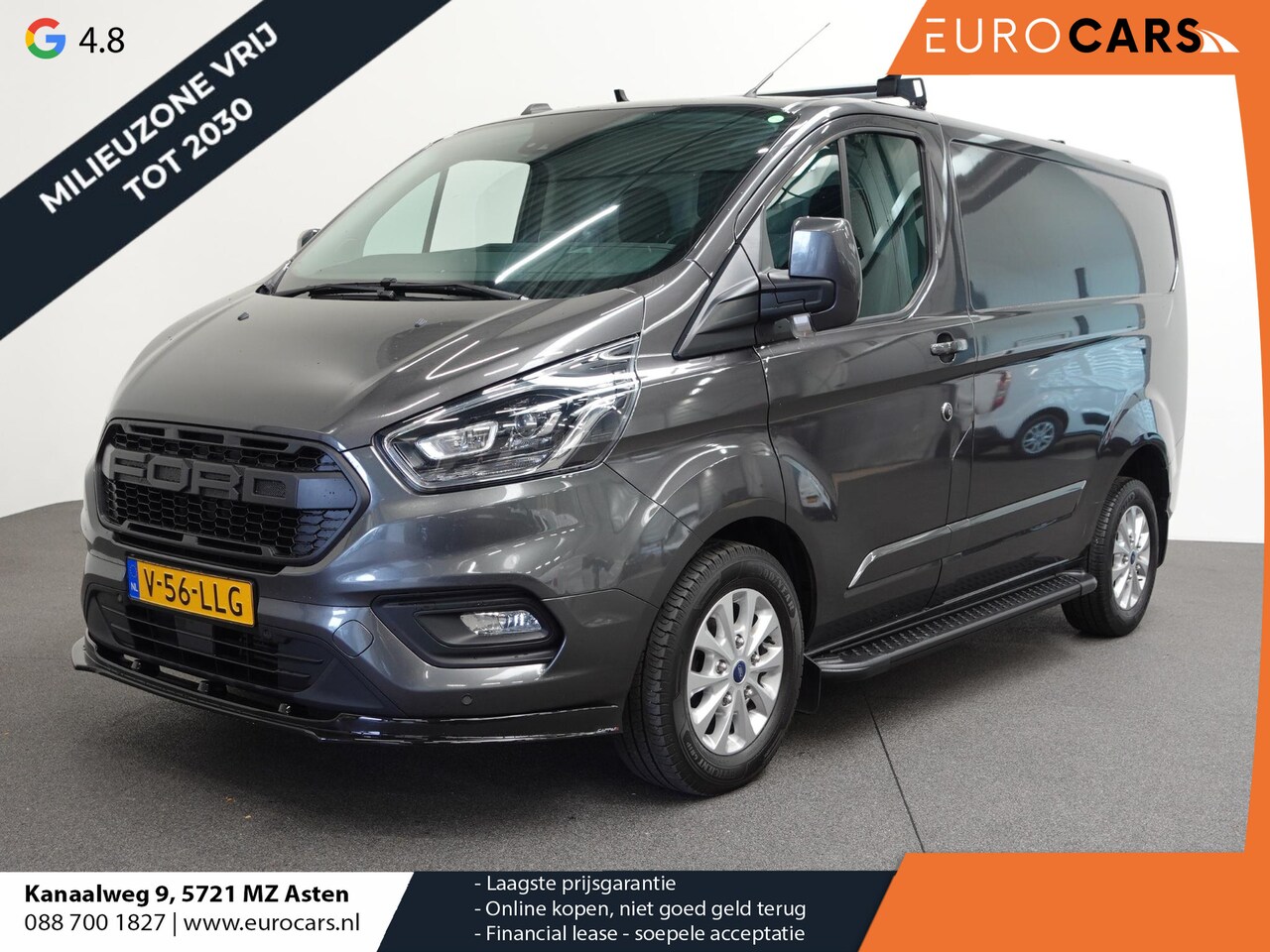 Ford Transit Custom - 170pk Automaat L1H1 Limited Raptor Edition Navigatie Airco Cruise control ACC Parkeersenso - AutoWereld.nl