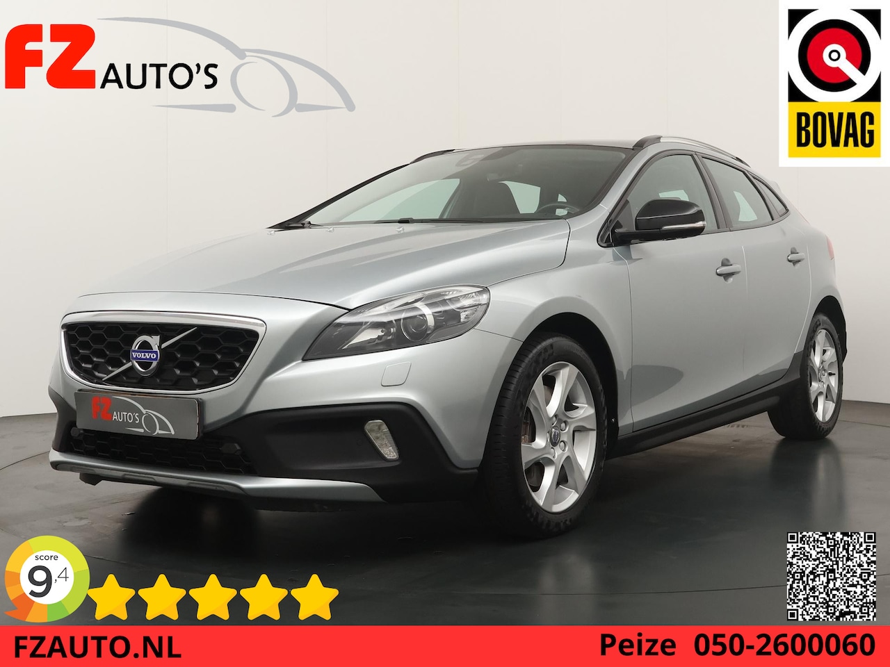 Volvo V40 Cross Country - 1.5 T3 Summum - Automaat - 101.442 KM - Lederen interieur - AutoWereld.nl