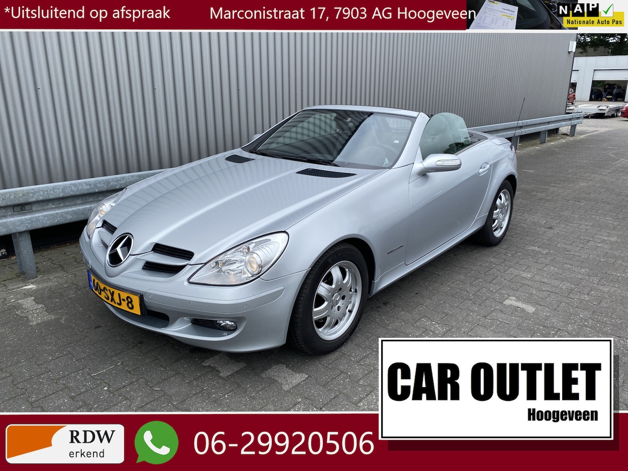 Mercedes-Benz SLK-klasse - 200 K. 80Dkm. Compl. Historie aanw, Werkelijke Nieuwstaat & nw. APK – Inruil Mogelijk – - AutoWereld.nl