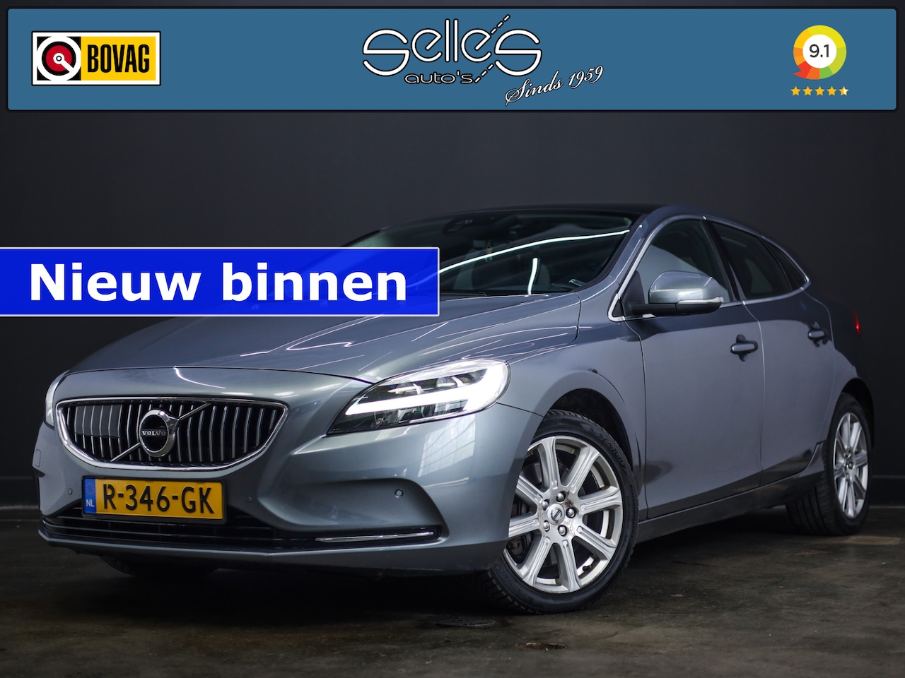 Volvo V40 - 2.0 D2 Inscription Memory Seat | Stoelverwarming | panoramadak | Camera | lederen bekledin - AutoWereld.nl