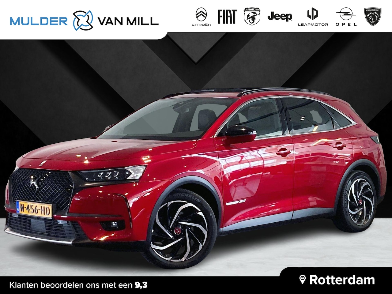 DS 7 Crossback - Performance Line+ e-Tense 1.6 Turbo Hybrid4 300pk | SCHUIF/KANTELDAK | HANDSFREE A.KLEP | - AutoWereld.nl