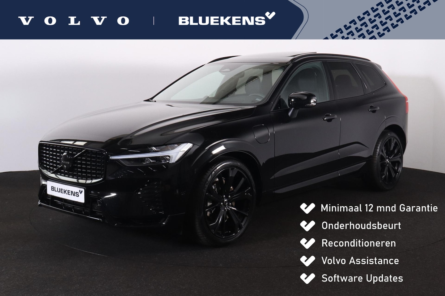 Volvo XC60 - T6 Recharge AWD Ultra Black Edition - LONG RANGE - Luchtvering - Panorama/schuifdak - Inte - AutoWereld.nl