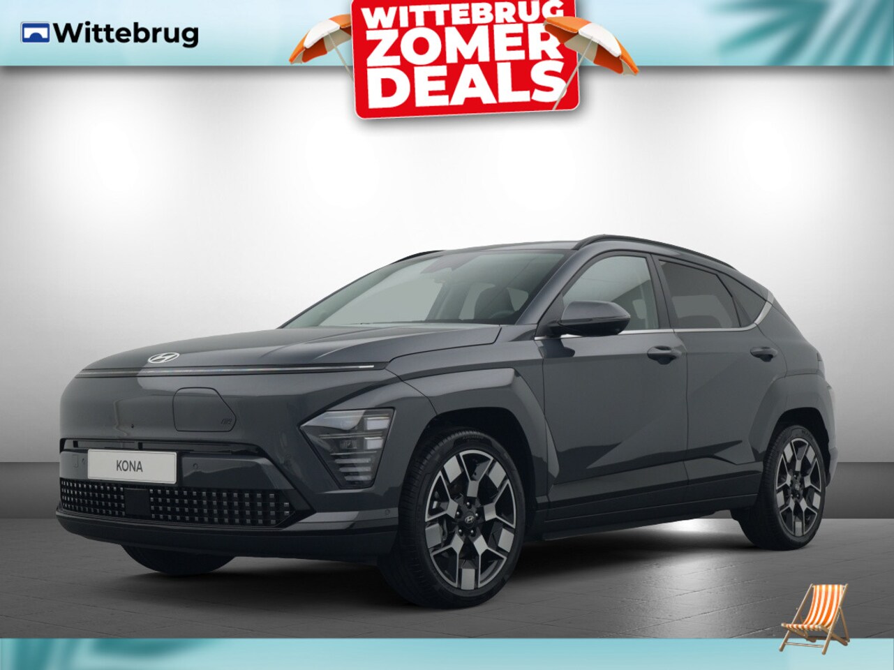 Hyundai Kona Electric - Premium 65.4 kWh Volledig Elektrisch met Navigatie, Lederen bekleding en Stoelverwarming U - AutoWereld.nl