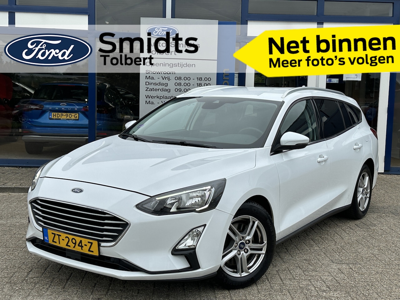 Ford Focus Wagon - EcoBoost 100PK Trend Edition Business | Elek. Trekhaak | Cruise | Park. Sens. V+A | Apple/ - AutoWereld.nl