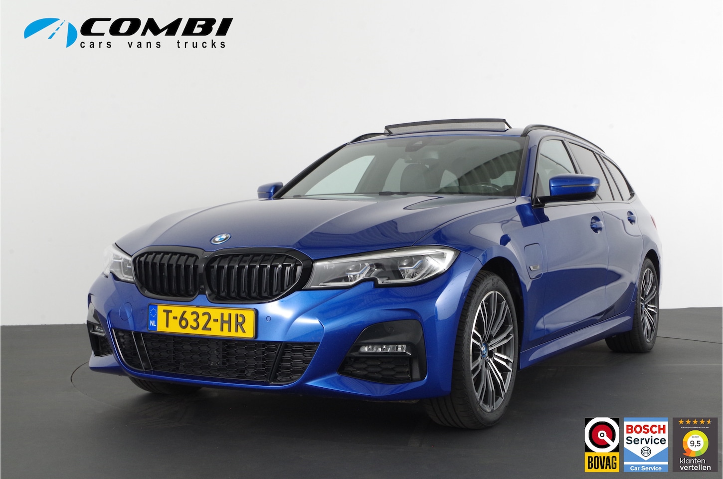BMW 3-serie Touring - 330e M Sport Pano.schuif/Laser LED/Adaptive ophanging/Memory/Head-up/Portimo Blue... - AutoWereld.nl