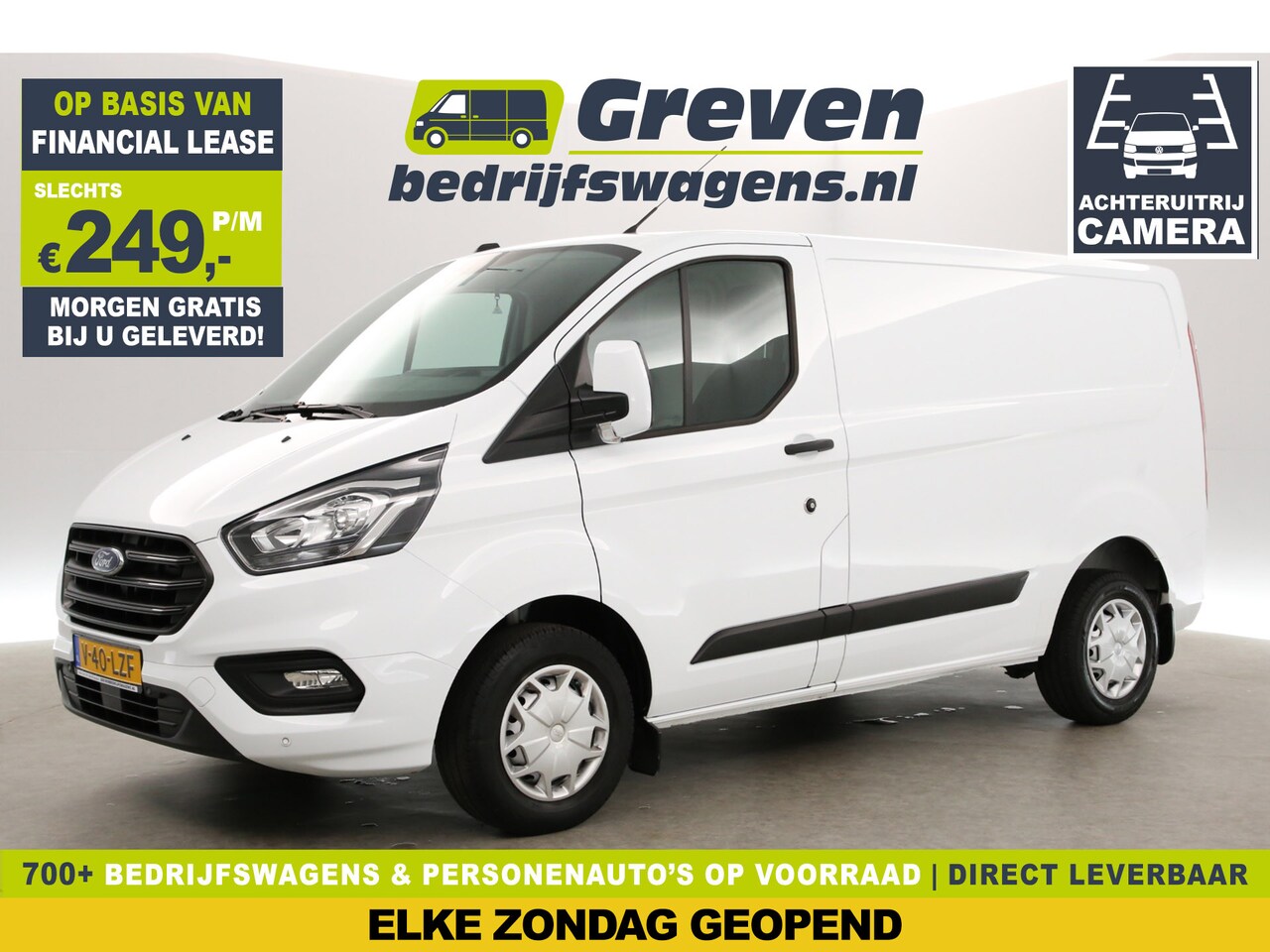 Ford Transit Custom - 280 2.0 TDCI L1H1 Airco Camera Cruise PDC LED Elektrpakket Trekhaak - AutoWereld.nl