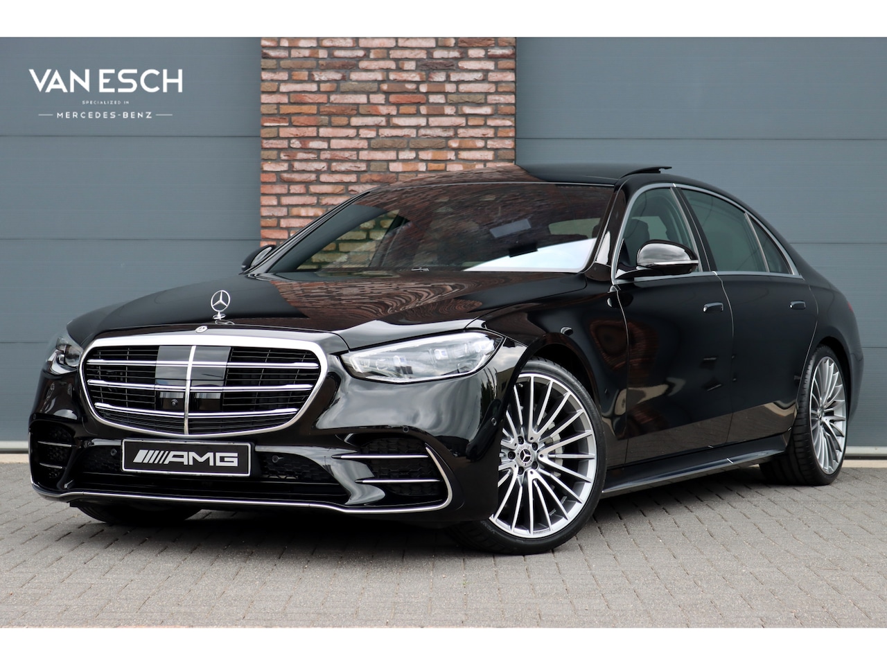 Mercedes-Benz S-klasse - 450d 4MATIC Lang AMG Line Aut9 | Airmatic | Drive Pilot | Chauffeurspakket | Achterasbestu - AutoWereld.nl