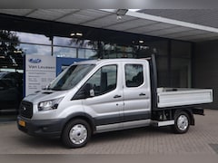Ford Transit - 350 2.0TDCI DUBBEL-CAB 7-PERS ALU-LAADBAK TREKHAAK BTW-AUTO LAGE-KMSTAND *35036KM