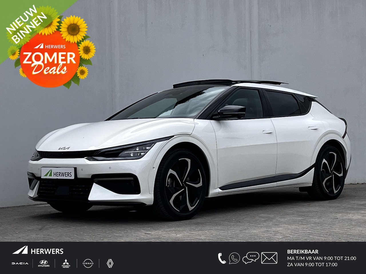 Kia EV6 - GT-Line 77.4 kWh / Dealer onderhouden / Schuifdak / Trekgewicht 1.600 kg / Adaptieve CC / - AutoWereld.nl