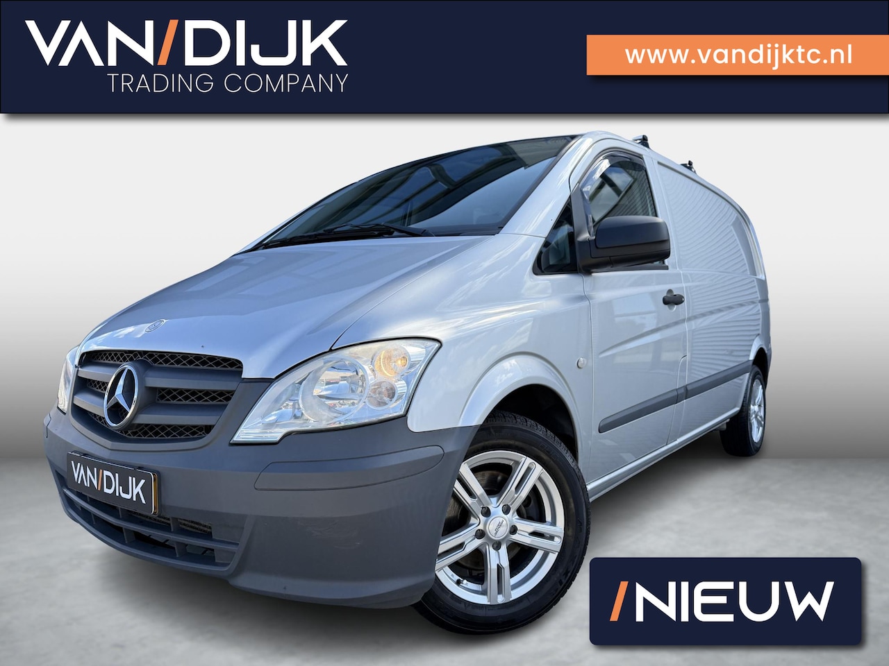 Mercedes-Benz Vito - 110 CDI 320 Functional ✓Marge Auto ✓Airco ✓Elektrisch Pakket ✓Schuifdeur Rechts ✓Dakdrager - AutoWereld.nl