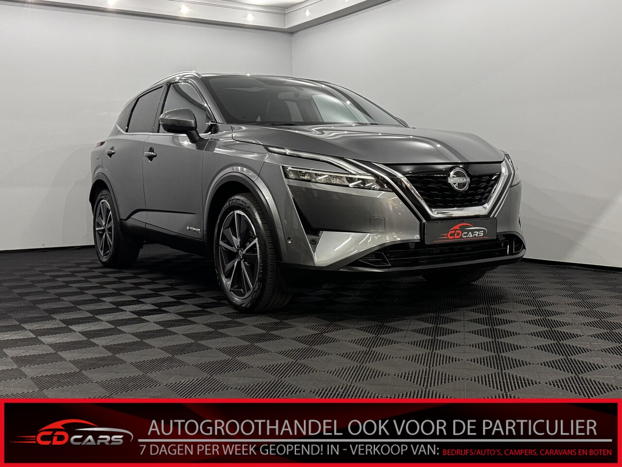 Nissan Qashqai - 1.5 e-Power Tekna Plus Pano, Half leder, 360 Camera, Navi, Elektrische achterklep, Rijstro - AutoWereld.nl