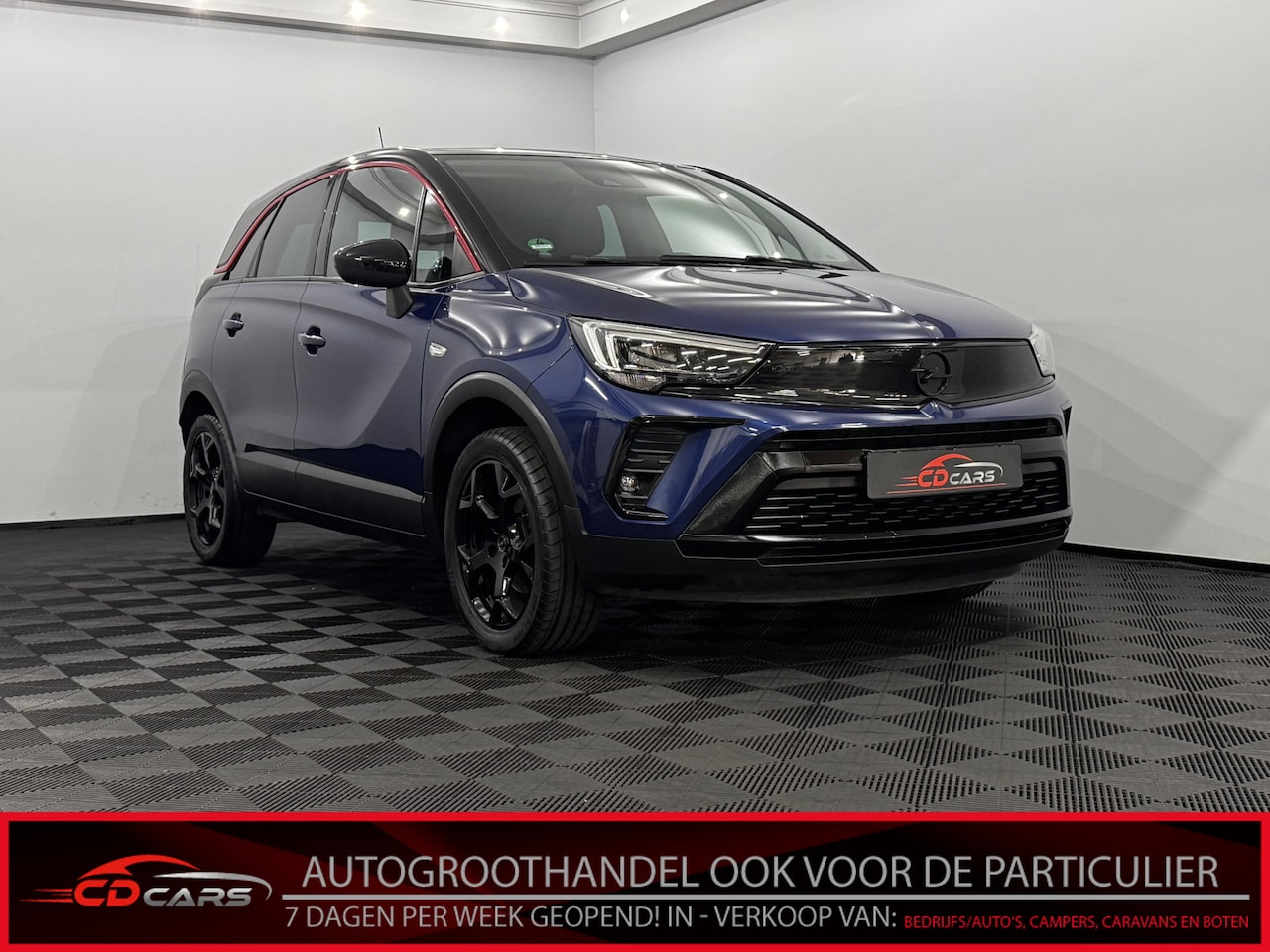Opel Crossland - 1.2 Turbo GS Line Half leder, Parkeersensoren, Navi, Rijstrook correctie, Cruise control, - AutoWereld.nl