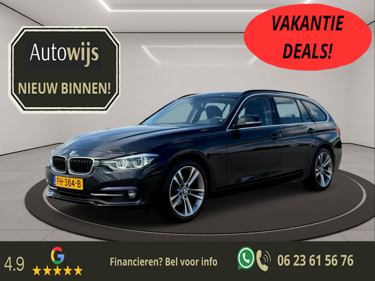 BMW 3-serie Touring - 318i Executive|SPORT LINE|M-Sport Stuur|AUT|Groot Navi|NL AUTO - AutoWereld.nl