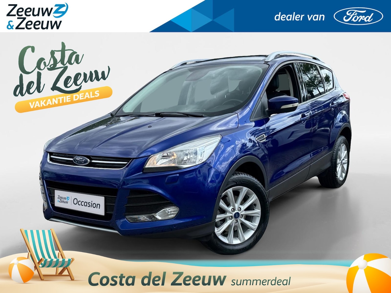 Ford Kuga - 1.5 Titanium | Handgeschakeld | Cruise Control | Climate Control | Trekhaak | 12 Maanden B - AutoWereld.nl