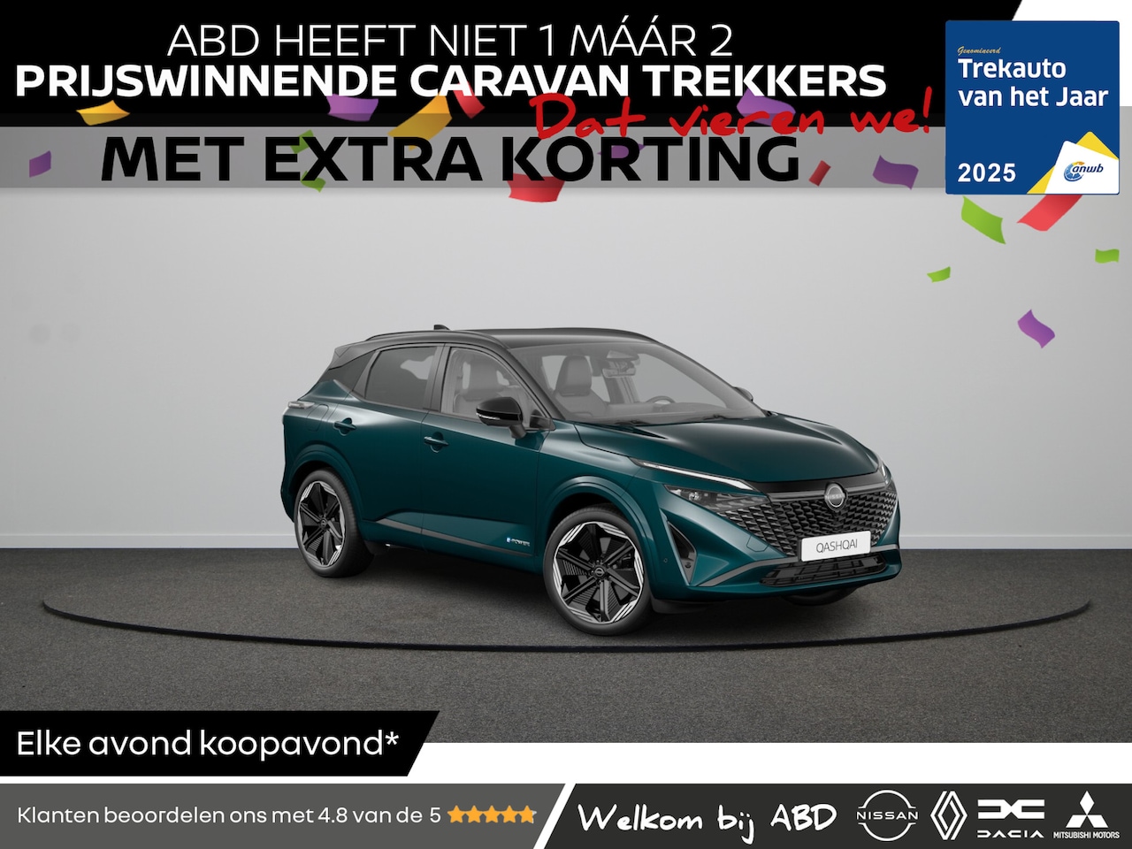 Nissan Qashqai - N-Design + Panoramisch glazen dak + Cold Pack e-Power 190 | 12.3" TFT digitale cockpit | A - AutoWereld.nl
