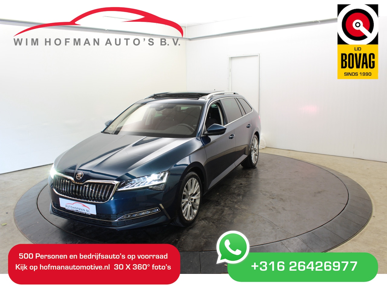 Skoda Superb - PHEV Style 360°Camera Pano EL Trekh+aKlep Groot Navi mem seats - AutoWereld.nl