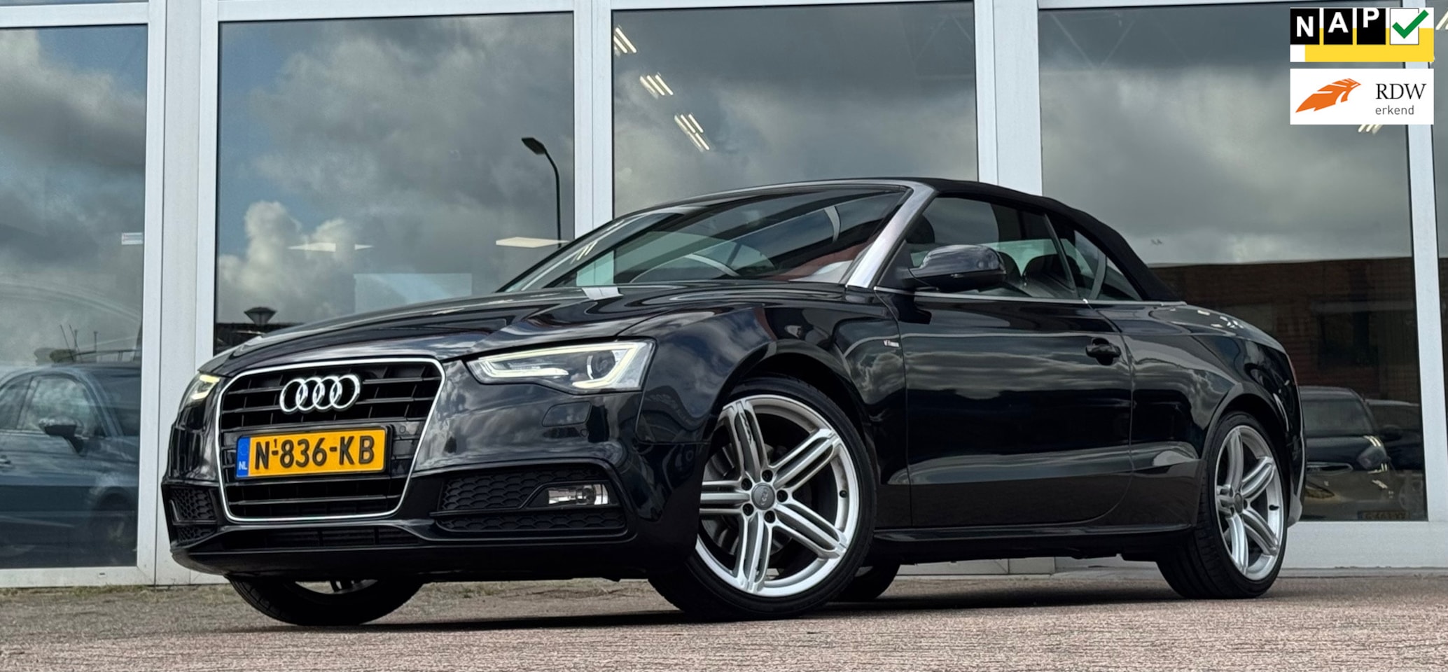 Audi A5 Cabriolet - 1.8 TFSI Pro Line S Leer Led 19" LM velgen Xenon Mooi! - AutoWereld.nl