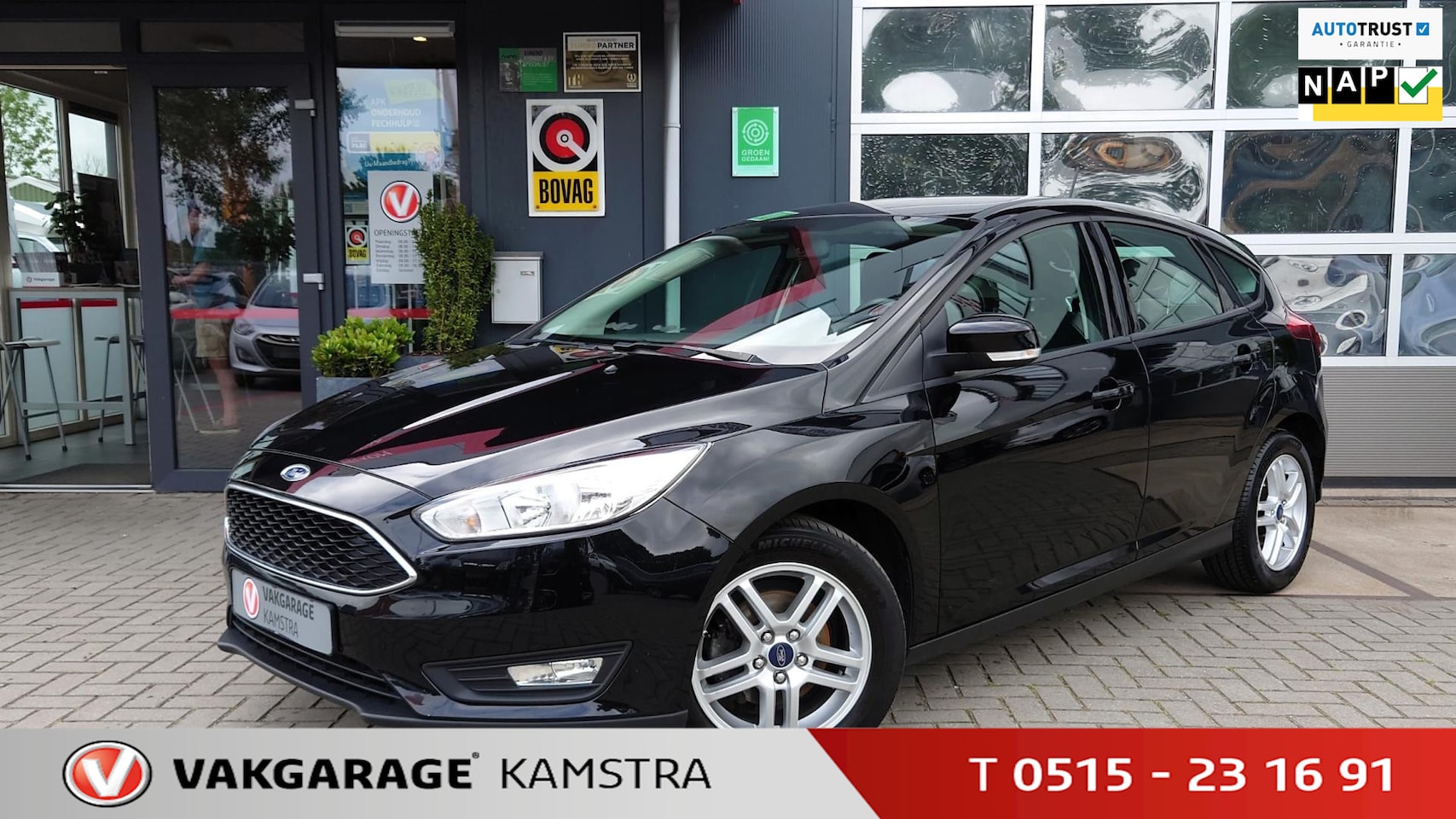 Ford Focus - 1.0 Lease Edition NAP Navi/Airco/Cruise/PDC/LM - AutoWereld.nl