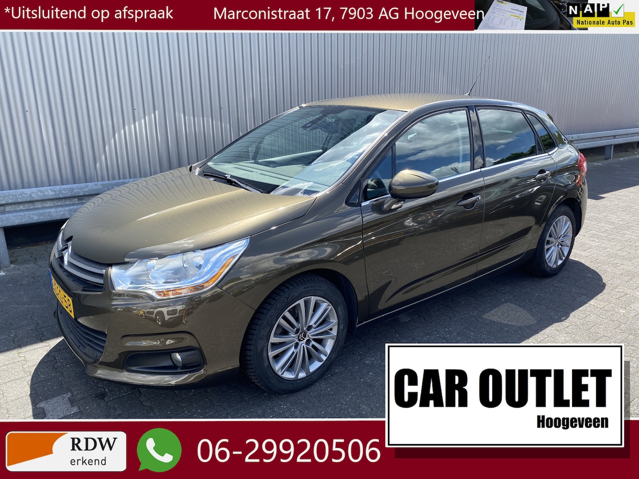 Citroën C4 - 1.6 VTi Ligne Business Clima, Navi, CC, PDC, LM, Trekh, nw. APK – Inruil Mogelijk – - AutoWereld.nl
