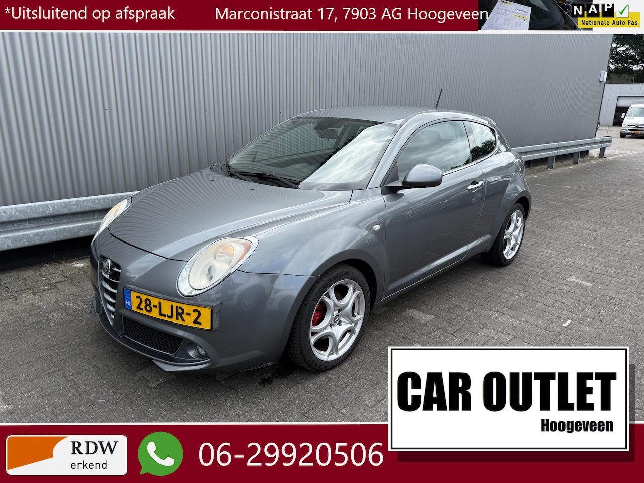 Alfa Romeo MiTo - 1.4 T Distinctive Clima LM Cruise --Inruil Mogelijk-- - AutoWereld.nl