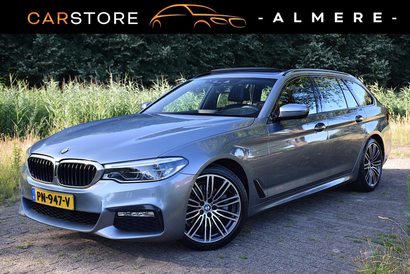 BMW 5-serie Touring - 520i High Executive*Nappa Leder*HUD*PANO*M-Pakket*Enz* - AutoWereld.nl