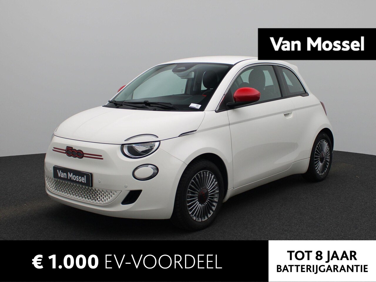 Fiat 500e - RED 42 kWh | Camera | Navigatie | Airco | - AutoWereld.nl