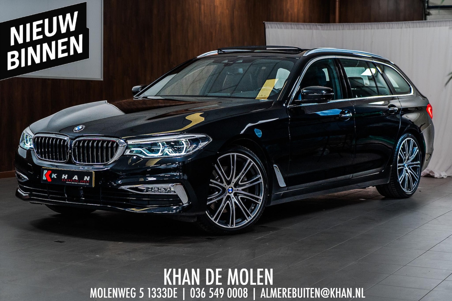 BMW 5-serie Touring - 530i High Executive PANO|LEER|360º CAM|DEALER ONDERHOUDEN| - AutoWereld.nl