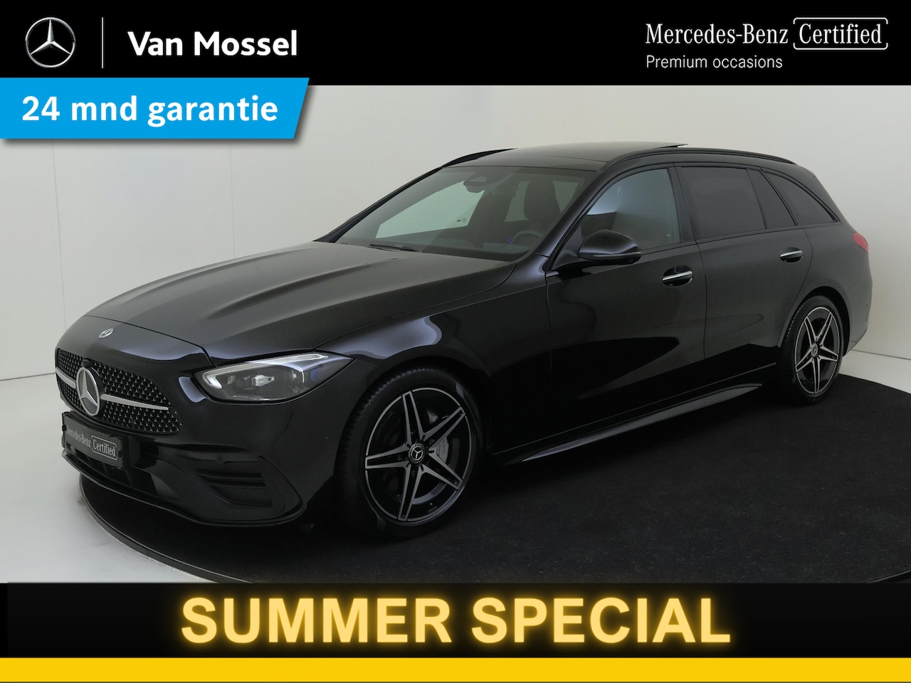 Mercedes-Benz C-klasse Estate - 180 AMG-Line 180 AMG Line / Stoelverwarming / Achteruitrijcamera / Night-Pakket / Panorama - AutoWereld.nl