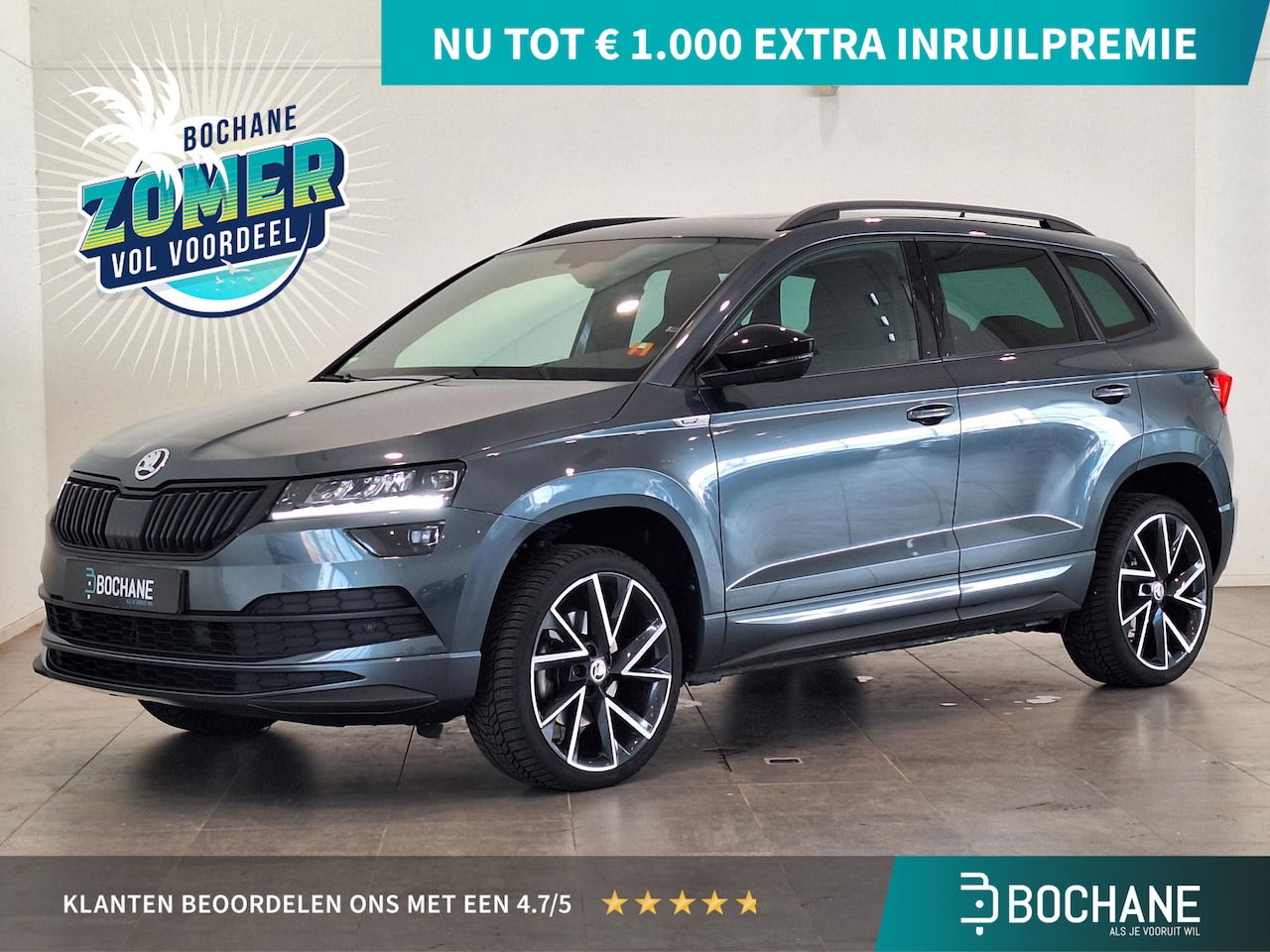 Skoda Karoq - 1.5 TSI ACT Sportline Business | Panoramadak | Trekhaak elektrisch wegeklapbaar | Apple Ca - AutoWereld.nl