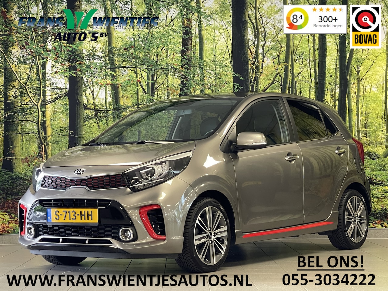 Kia Picanto - 1.2 CVVT X-Line | Achteruitrijcamera | Airconditioning | Navigatie | Apple Carplay | Andro - AutoWereld.nl