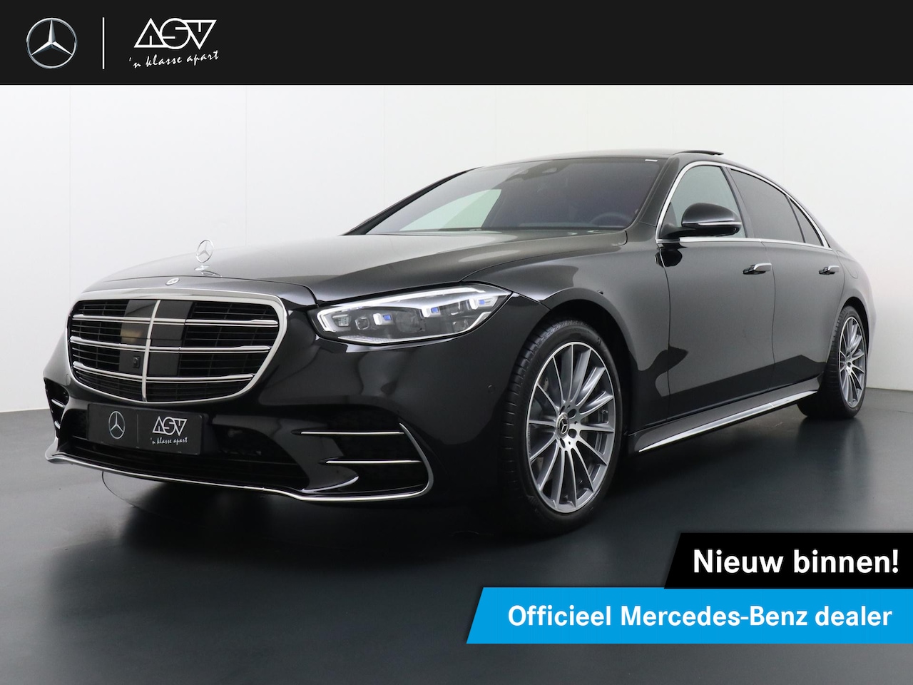 Mercedes-Benz S-klasse - 580 e 4MATIC Lang AMG Line | Achterasbesturing 4.5° | Panorama - Schuifdak | Multicontours - AutoWereld.nl