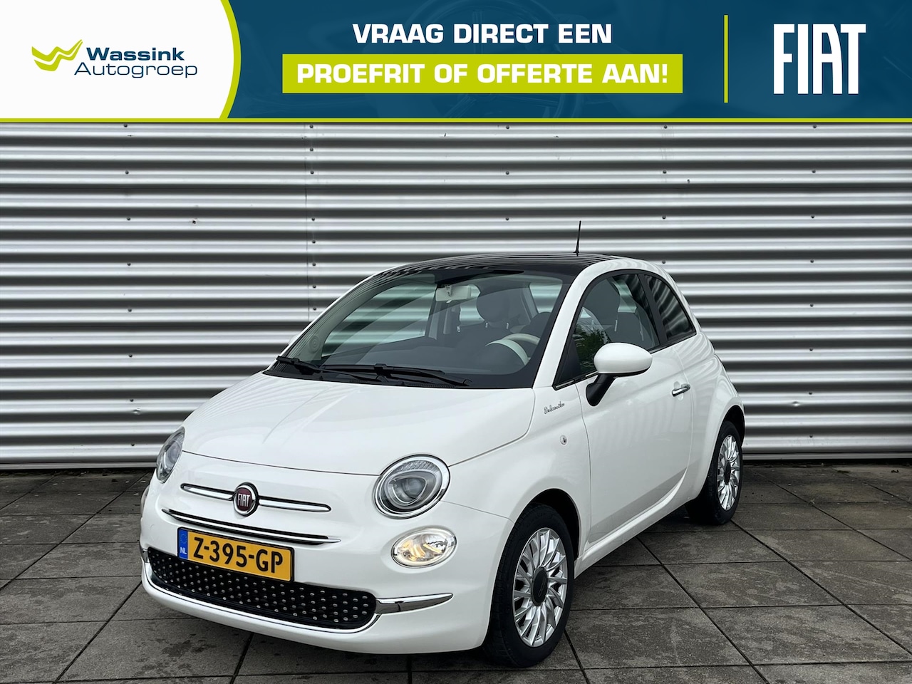 Fiat 500 - 1.0 70pk Hybrid Launch Edition | Climate Control | LM Velgen | Scherm - AutoWereld.nl