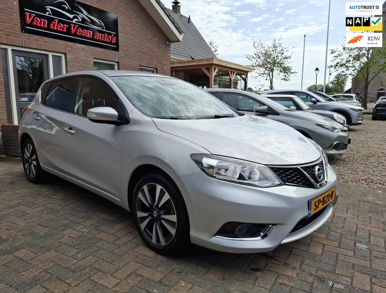 Nissan Pulsar - 1.2 DIG-T N-Connecta AUTOMAAT. Navi, leer trekhaak, camera, cruise. Dealer onderhouden. Pr - AutoWereld.nl