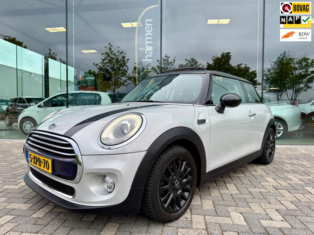 MINI Cooper - Mini 1.5 First Born Edition Navi, Panoramadak, Led, PDC, Sportstoelen, Keyless, 4 seizoene - AutoWereld.nl