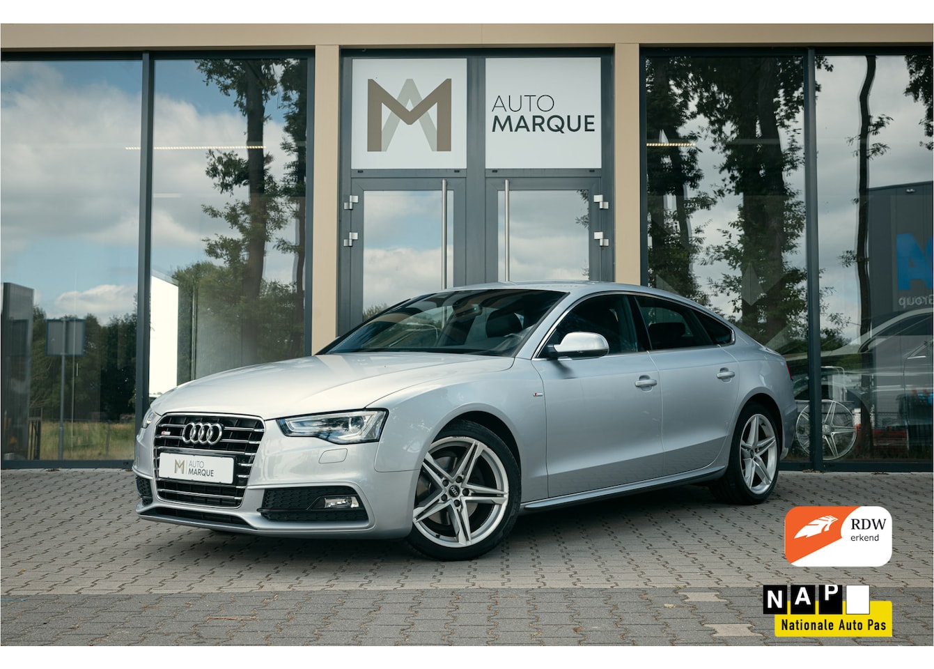 Audi A5 Sportback - 1.8 TFSI Aut. 177PK | Adrenalin Sport | 3x S-Line | B&O Sound | Leder | 18" LM Velgen | Or - AutoWereld.nl