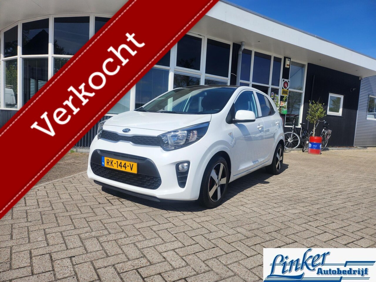 Kia Picanto - 1.0 CVVT EconomyPlusLline airco/lm velgen GEEN AFLVERKOSTEN - AutoWereld.nl