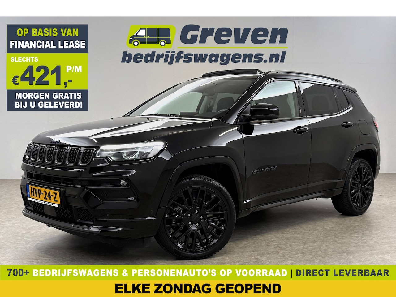 Jeep Compass - 4xe 239PK Plug-in Hybrid Electric S Pano LED Carplay Virtual Camera Clima Cruise Navi PDC - AutoWereld.nl