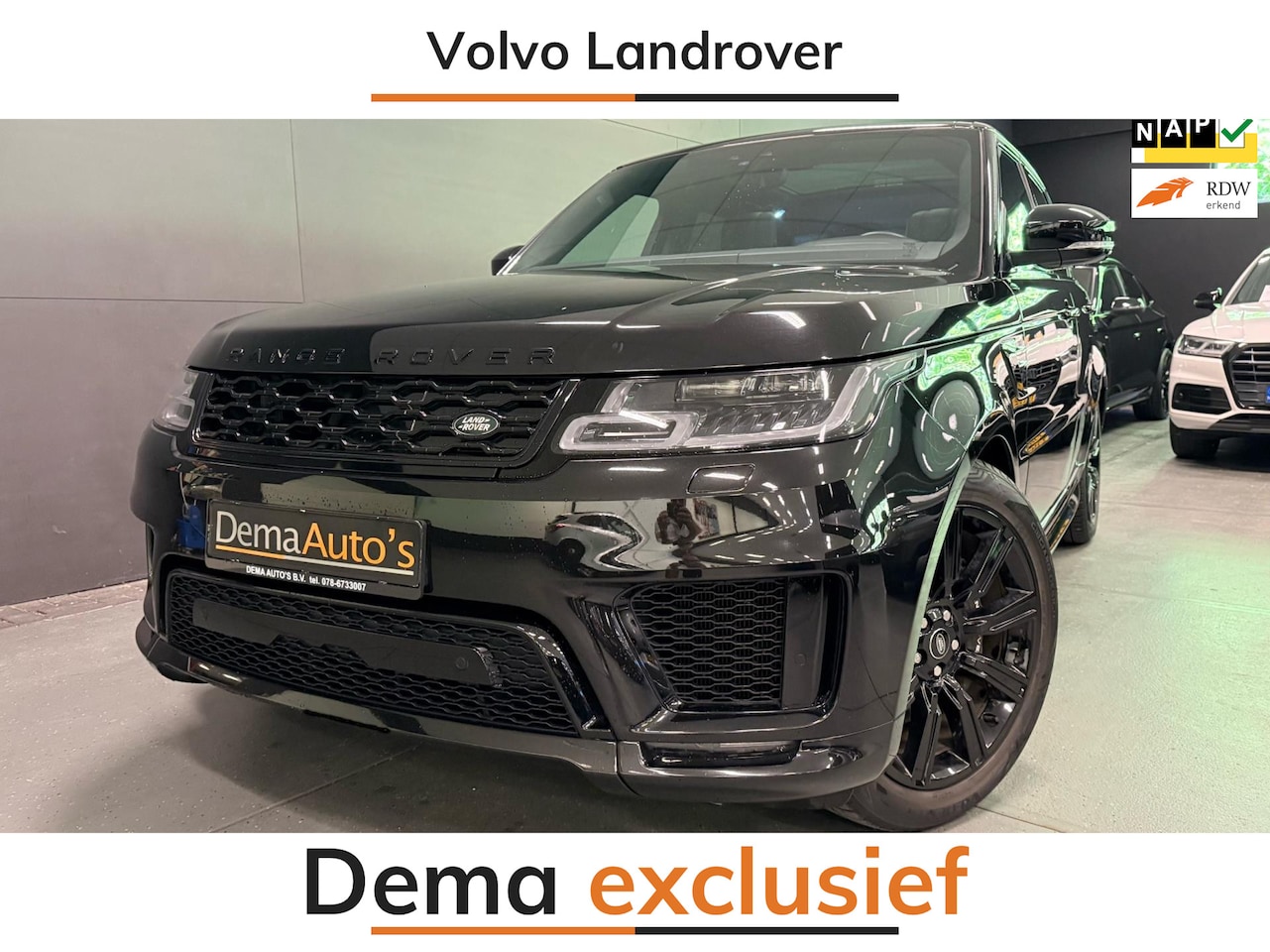 Land Rover Range Rover Sport - P400e Autobiography Dynamic BLACK-EDITION 404PK FULL-OPTION!! - AutoWereld.nl