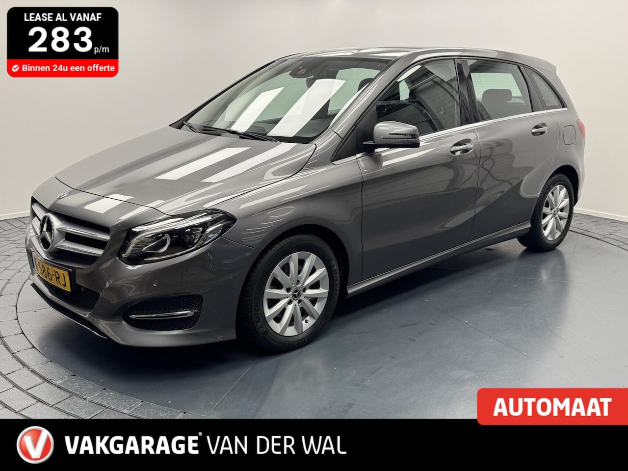 Mercedes-Benz B-klasse - 180 Business Solution Automaat-Afn.Trekhaak-Navigatie-Cr.Contr-Clima-Stoelverwarming-Parke - AutoWereld.nl