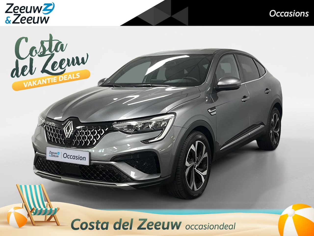 Renault Arkana - 1.6 E-Tech full hybrid 145 techno AUTOMAAT NAVI CRUISE CONTROLE AIRCO APPLE CARPLAY ANDROI - AutoWereld.nl