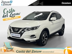 Nissan Qashqai - 1.2 Tekna + NAVI AIRCO 360CAMERA PARKEERSENSOREN CRUISE CONTROLE TREKHAAK HOGE INSTAP DEAL